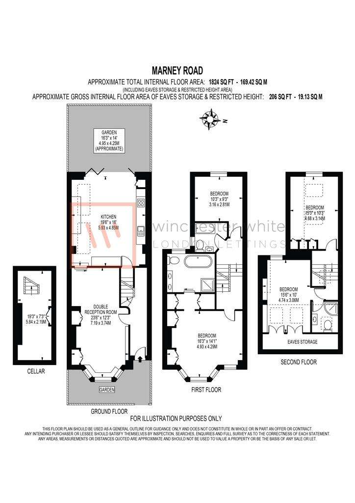 4 bedroom house to rent - floorplan