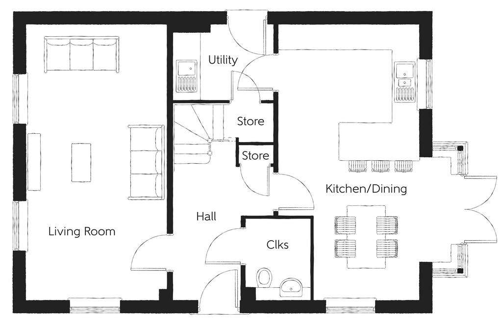 4 bedroom detached house for sale - floorplan