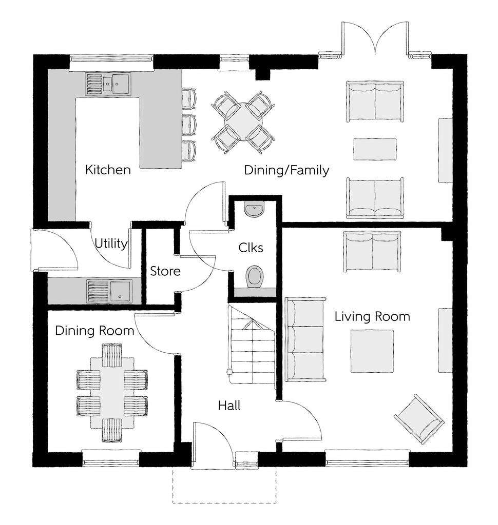 4 bedroom detached house for sale - floorplan