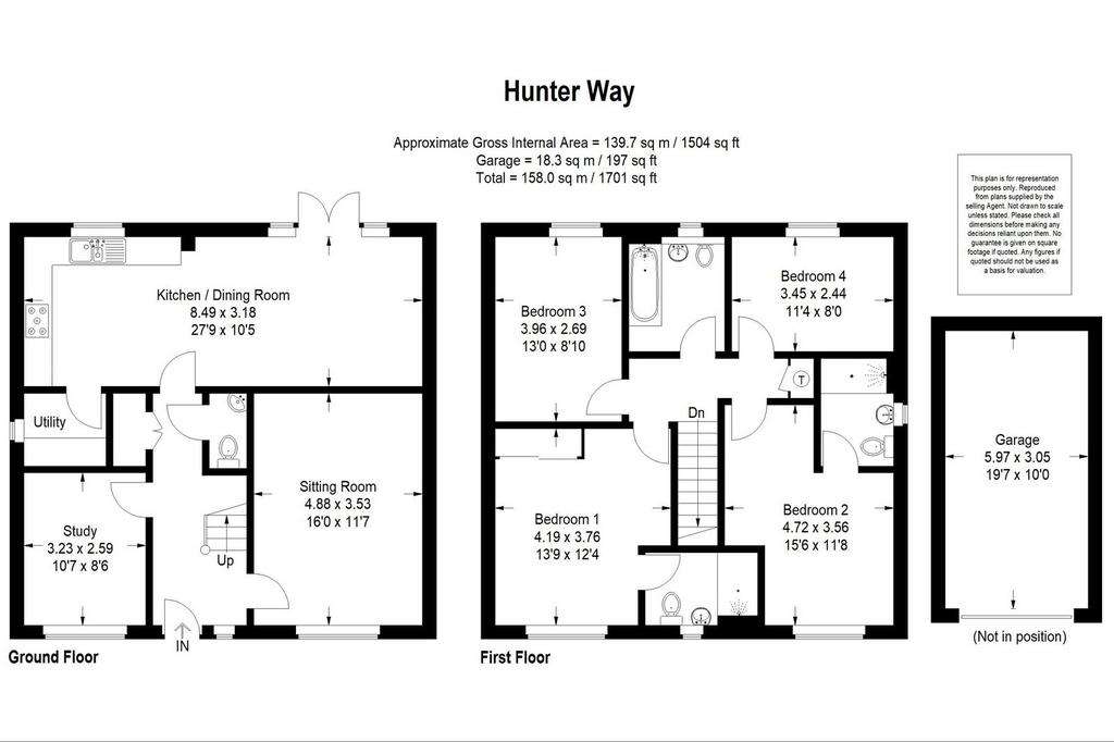 4 bedroom detached house for sale - floorplan