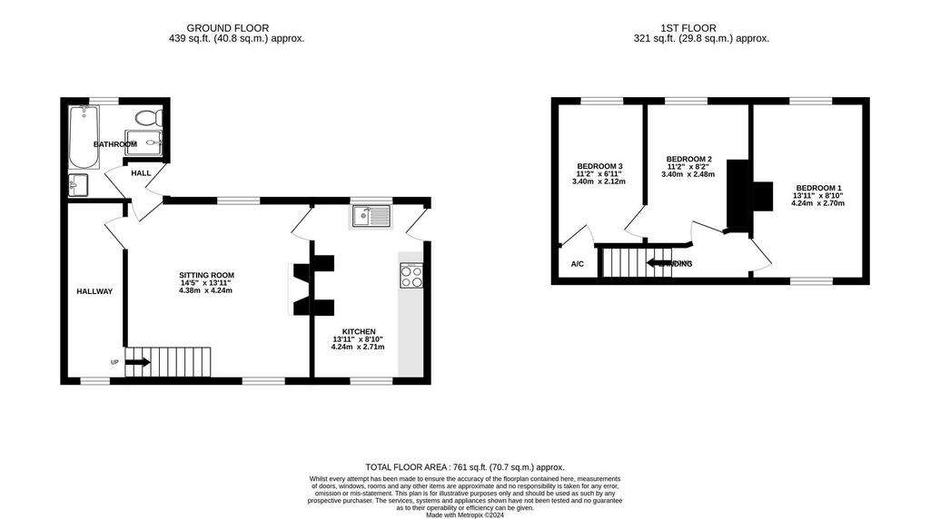 3 bedroom semi-detached house to rent - floorplan