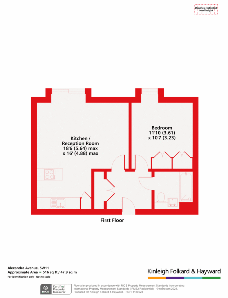 1 bedroom flat for sale - floorplan