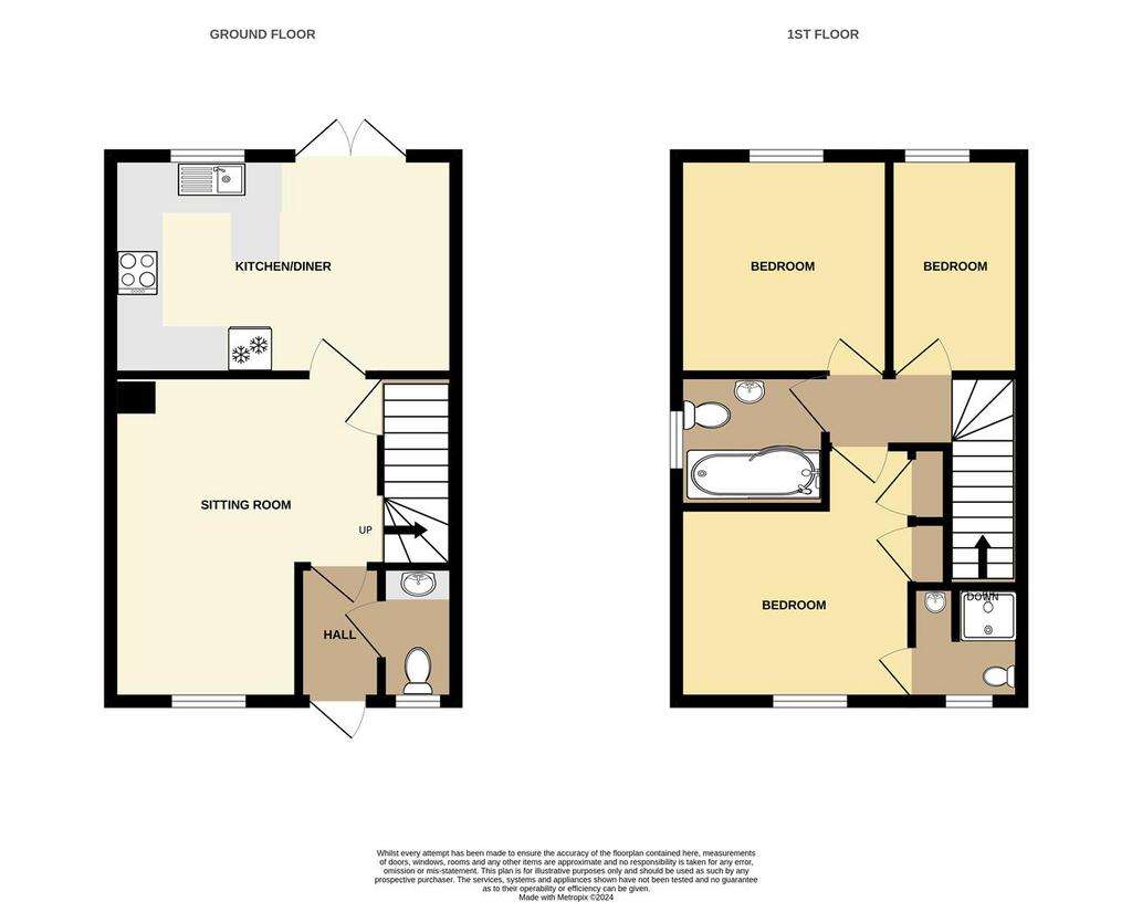 3 bedroom house for sale - floorplan