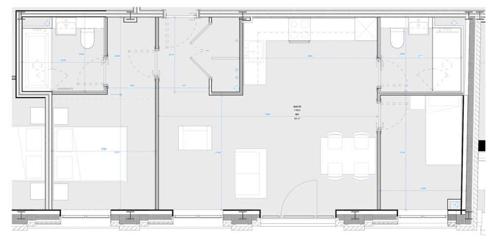 2 bedroom flat to rent - floorplan