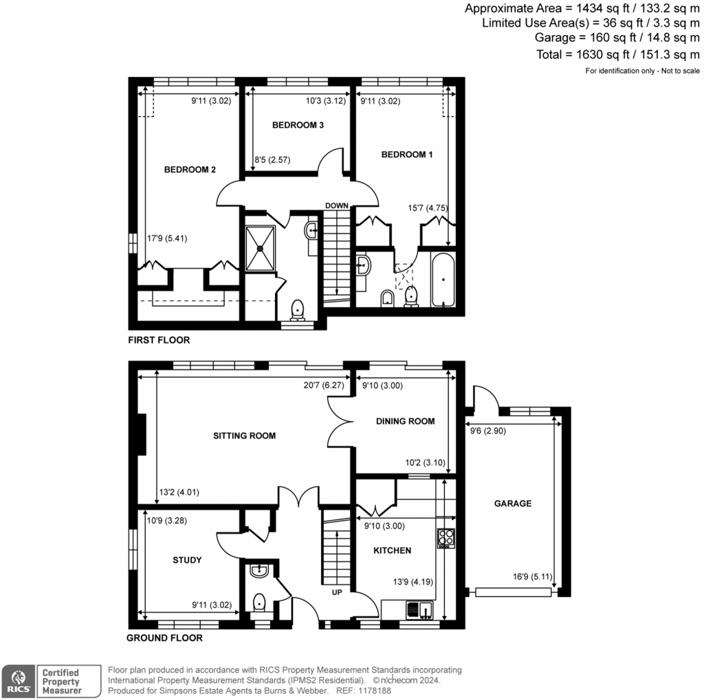 3 bedroom detached house for sale - floorplan