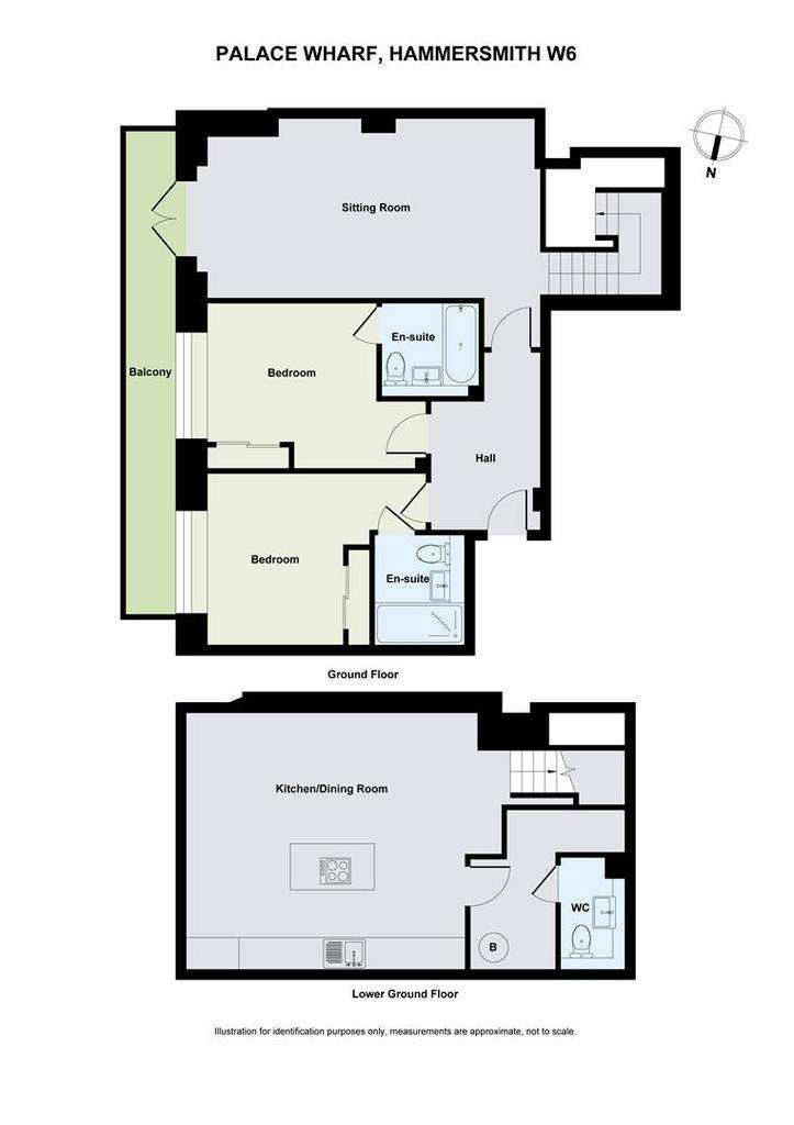 2 bedroom flat to rent - floorplan