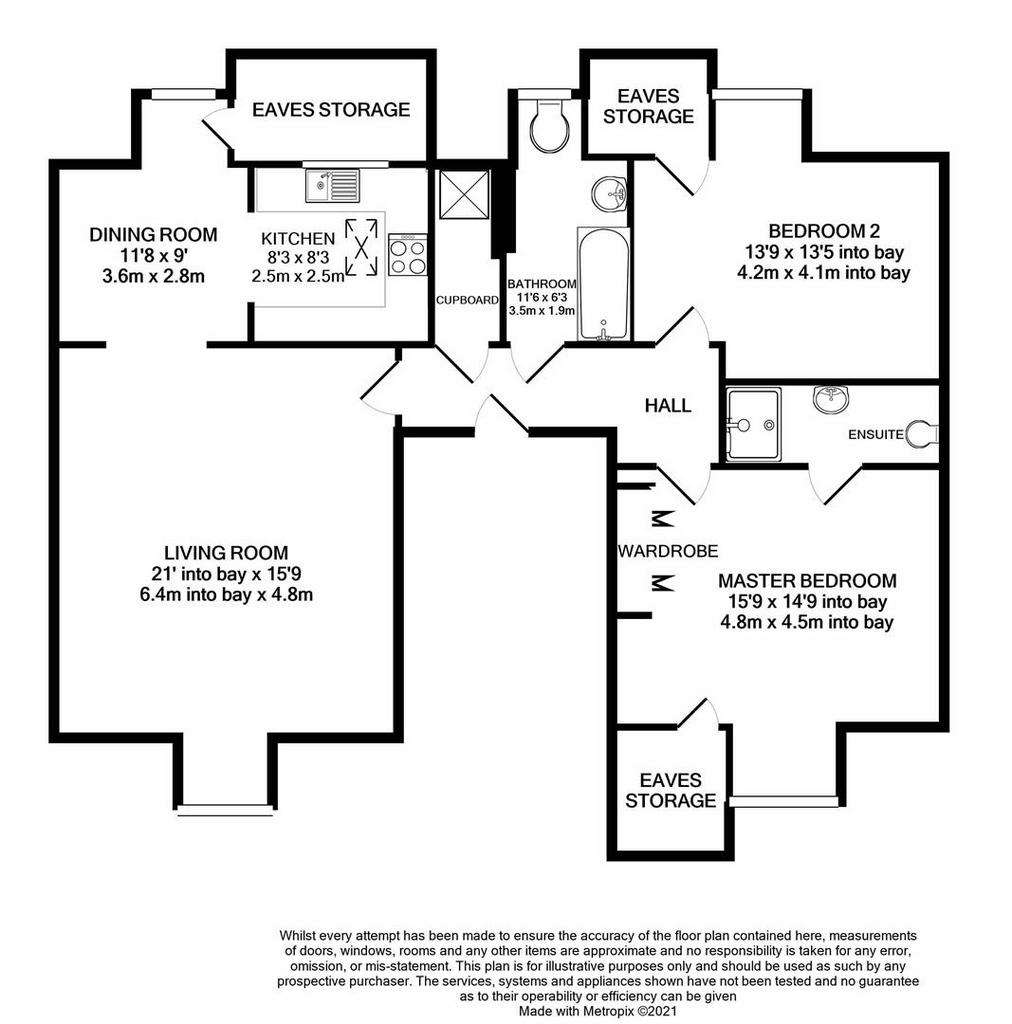 2 bedroom flat to rent - floorplan