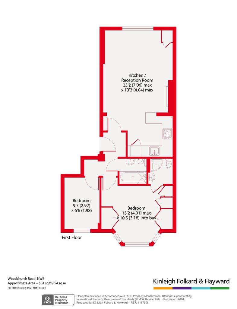 2 bedroom flat for sale - floorplan