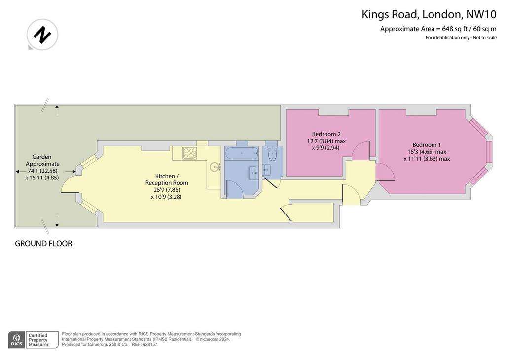 2 bedroom flat for sale - floorplan