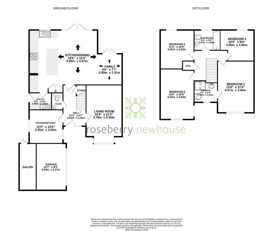 4 bedroom detached house for sale - floorplan