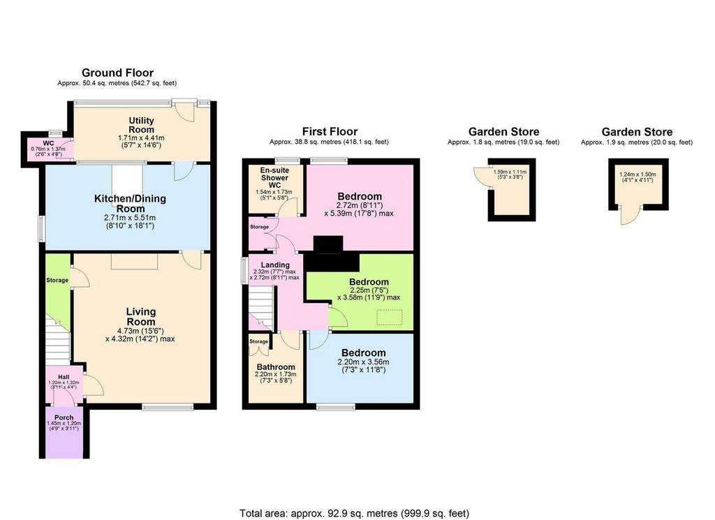 3 bedroom semi-detached house for sale - floorplan