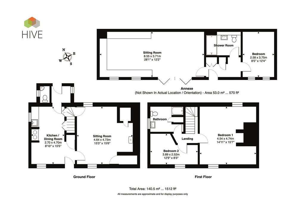 2 bedroom semi-detached house for sale - floorplan