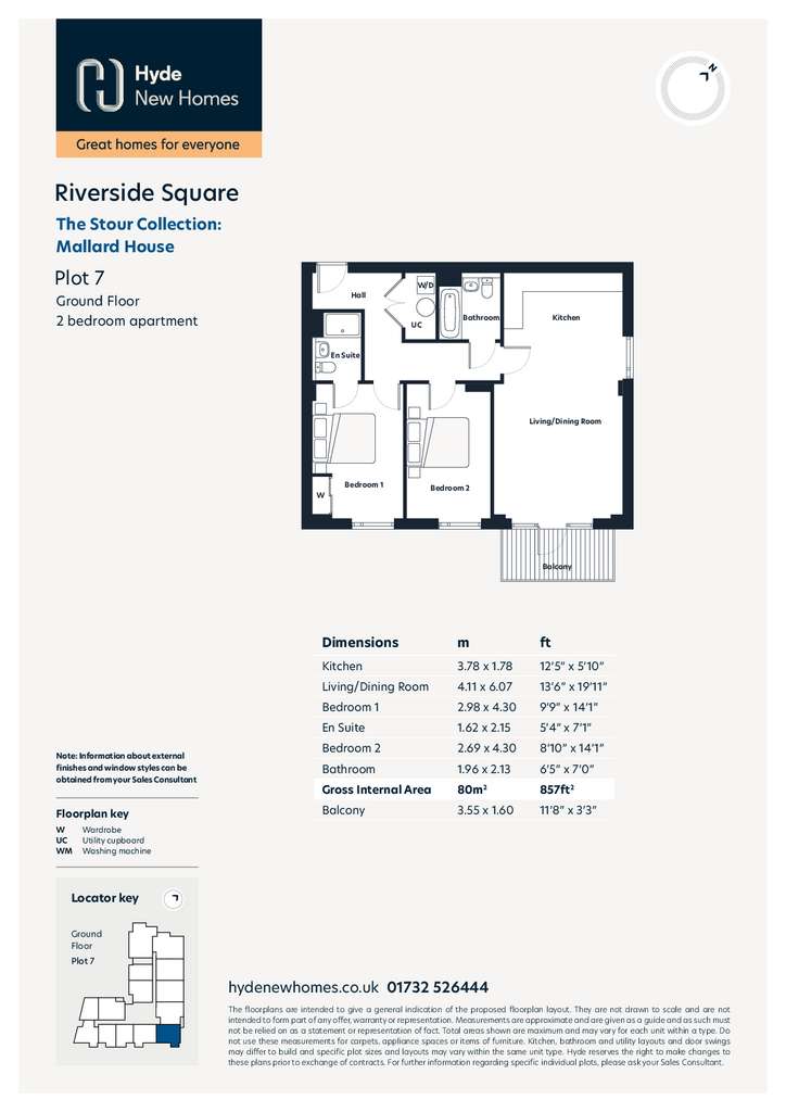 2 bedroom flat for sale - floorplan