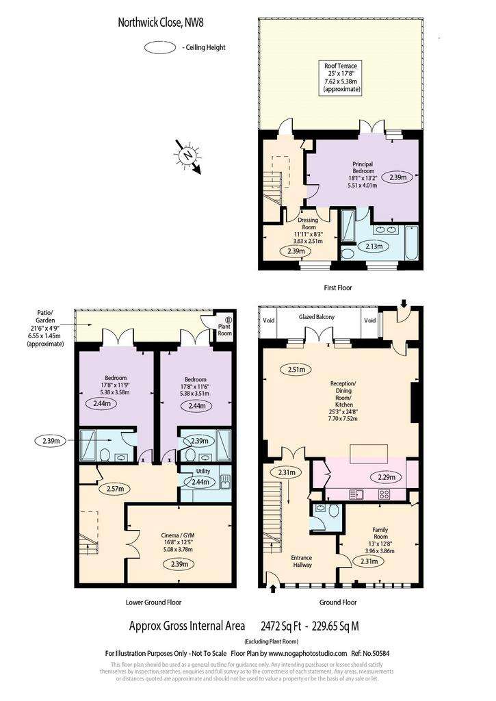 4 bedroom end of terrace house for sale - floorplan