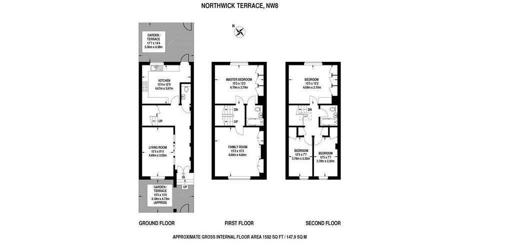 4 bedroom house to rent - floorplan