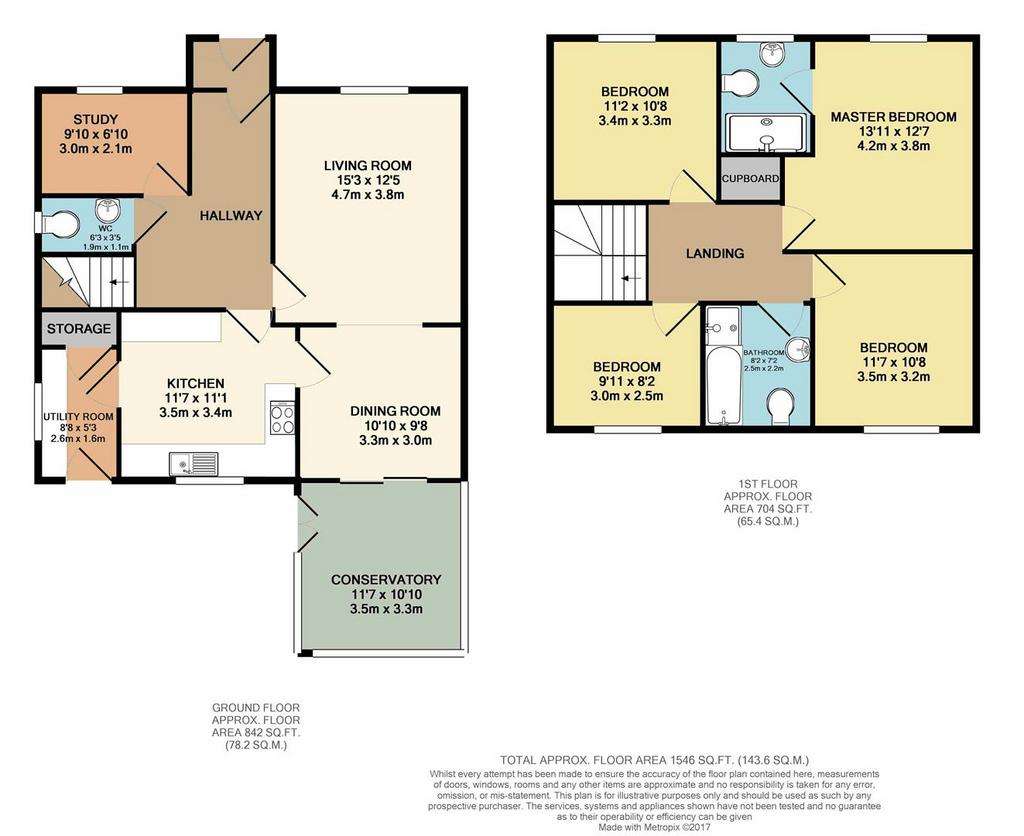 4 bedroom detached house to rent - floorplan