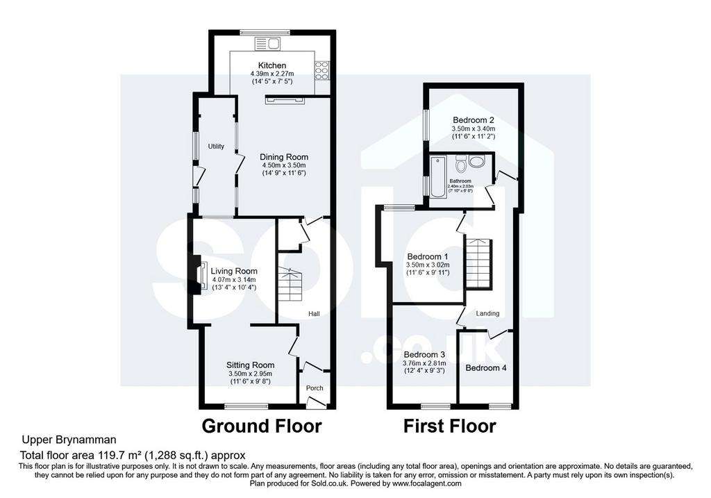 4 bedroom detached house for sale - floorplan