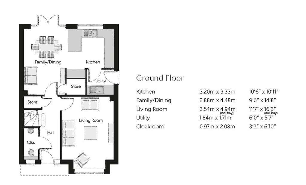 4 bedroom detached house for sale - floorplan