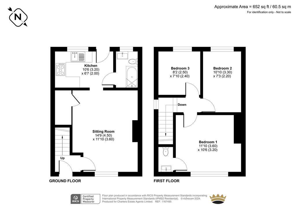 3 bedroom semi-detached house for sale - floorplan