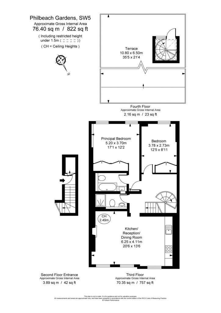 2 bedroom flat to rent - floorplan