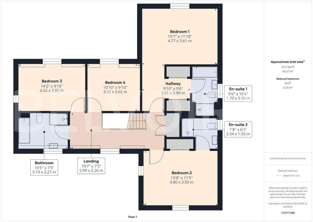 4 bedroom detached house to rent - floorplan