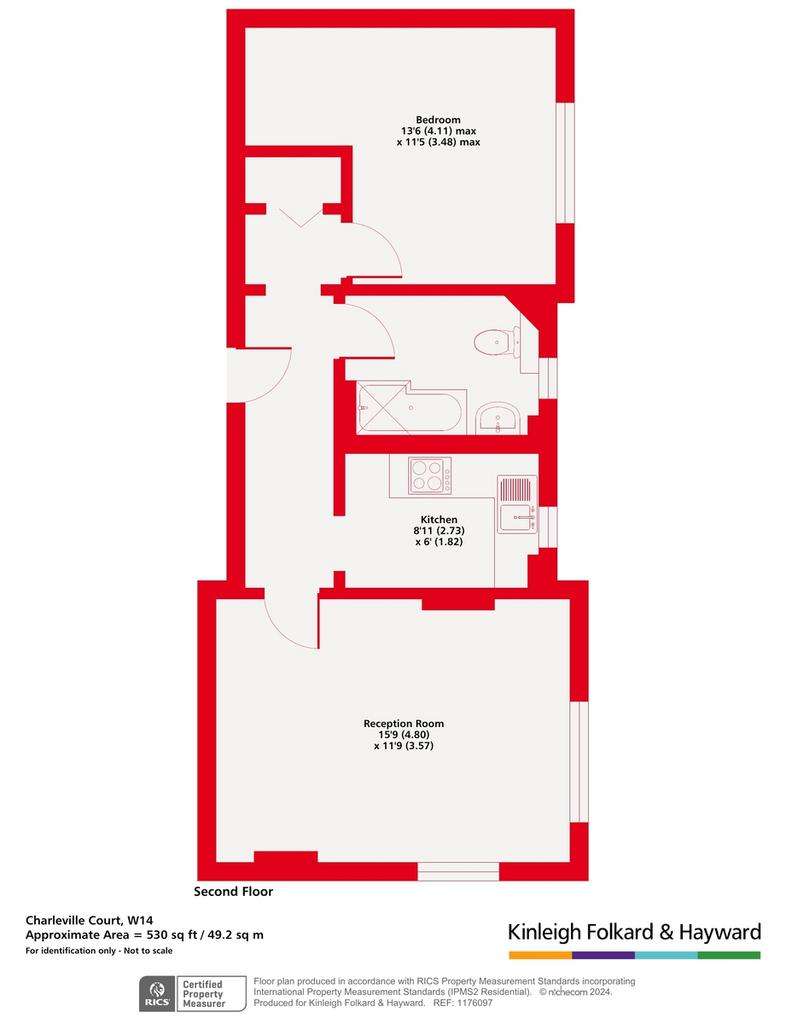 1 bedroom flat for sale - floorplan