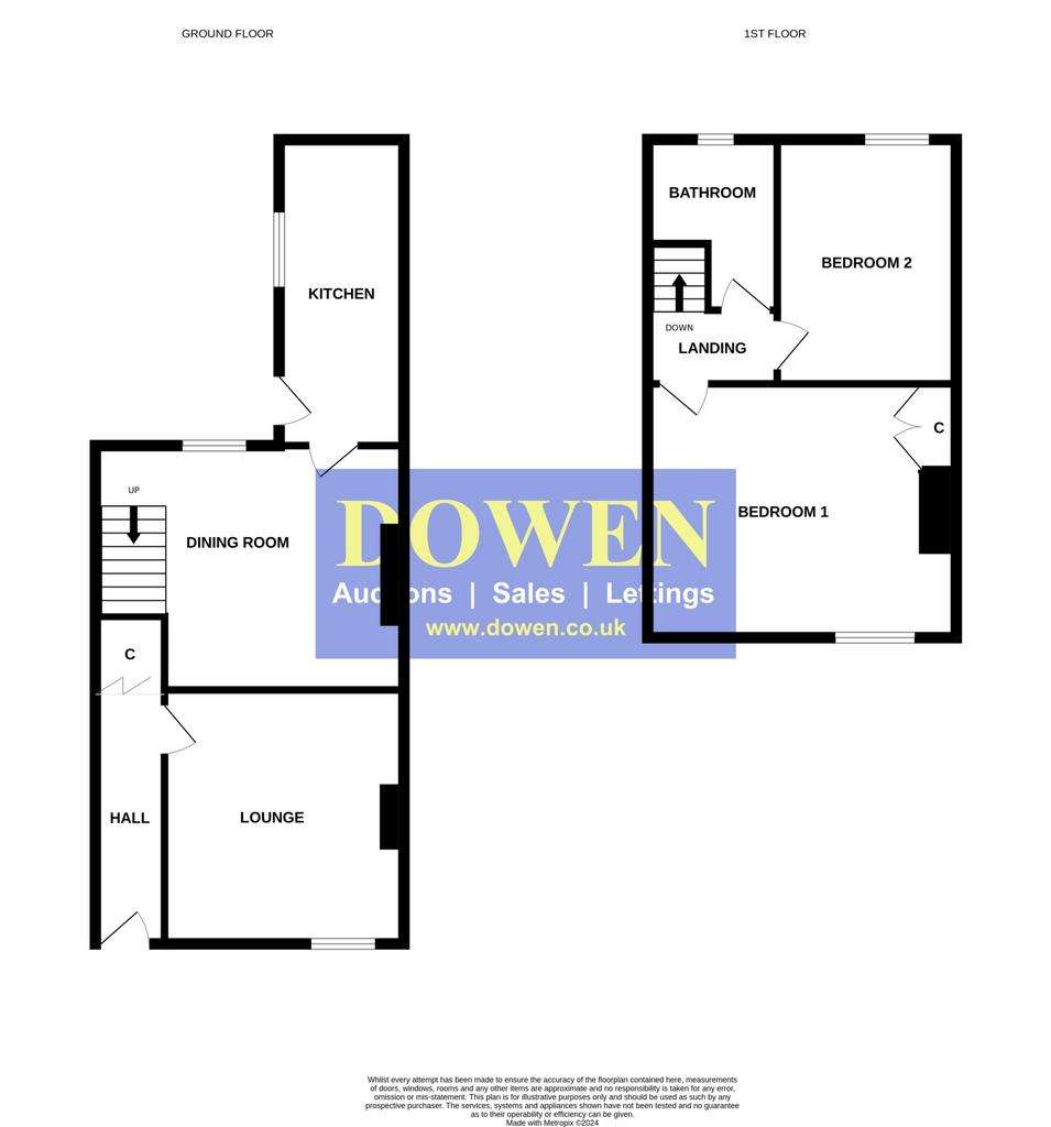 2 bedroom terraced house for sale - floorplan