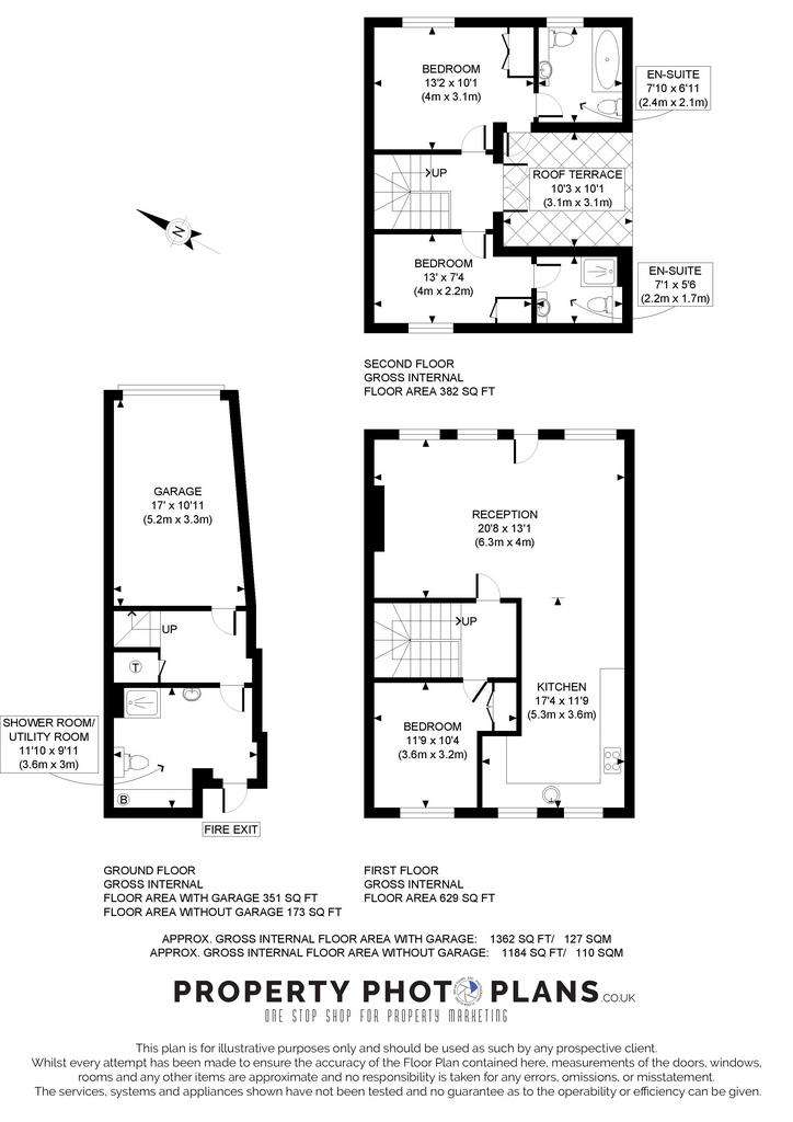 3 bedroom mews house to rent - floorplan