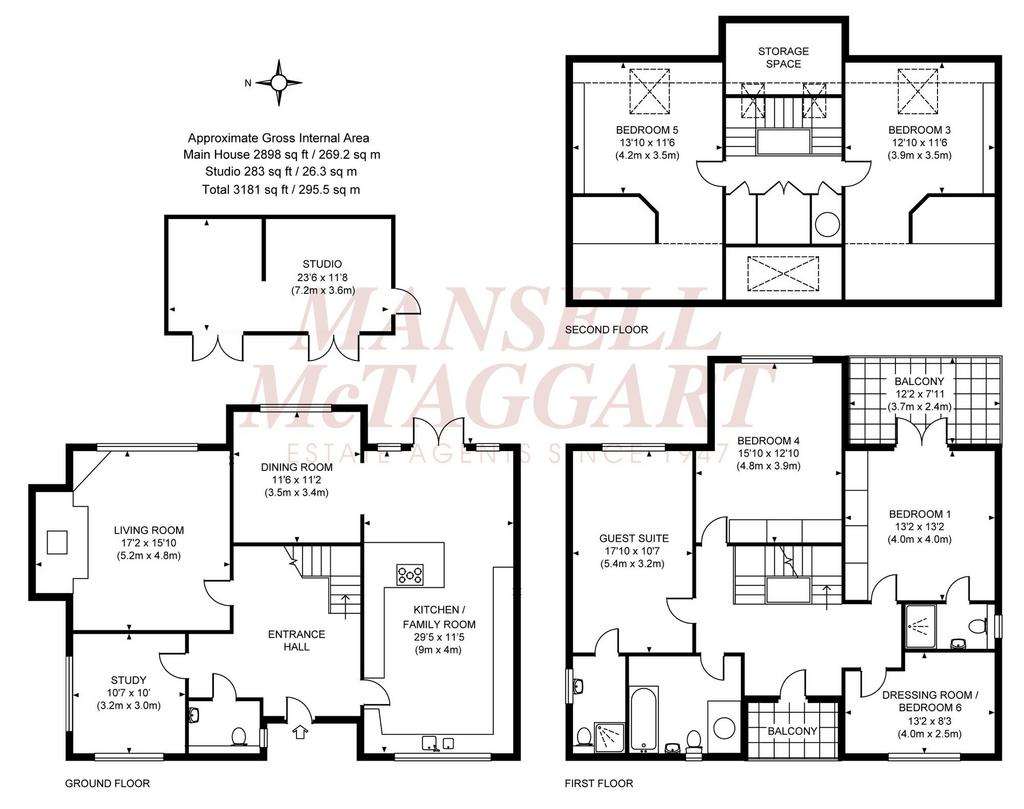 6 bedroom detached house for sale - floorplan