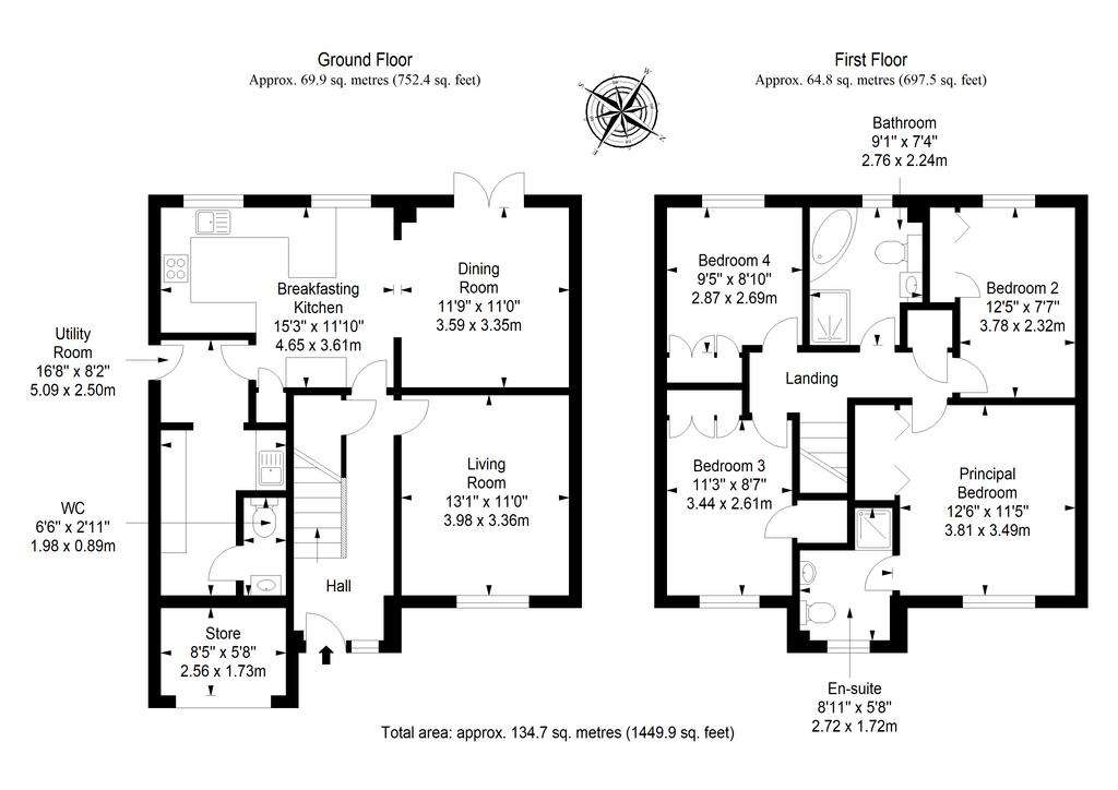 4 bedroom detached house for sale - floorplan