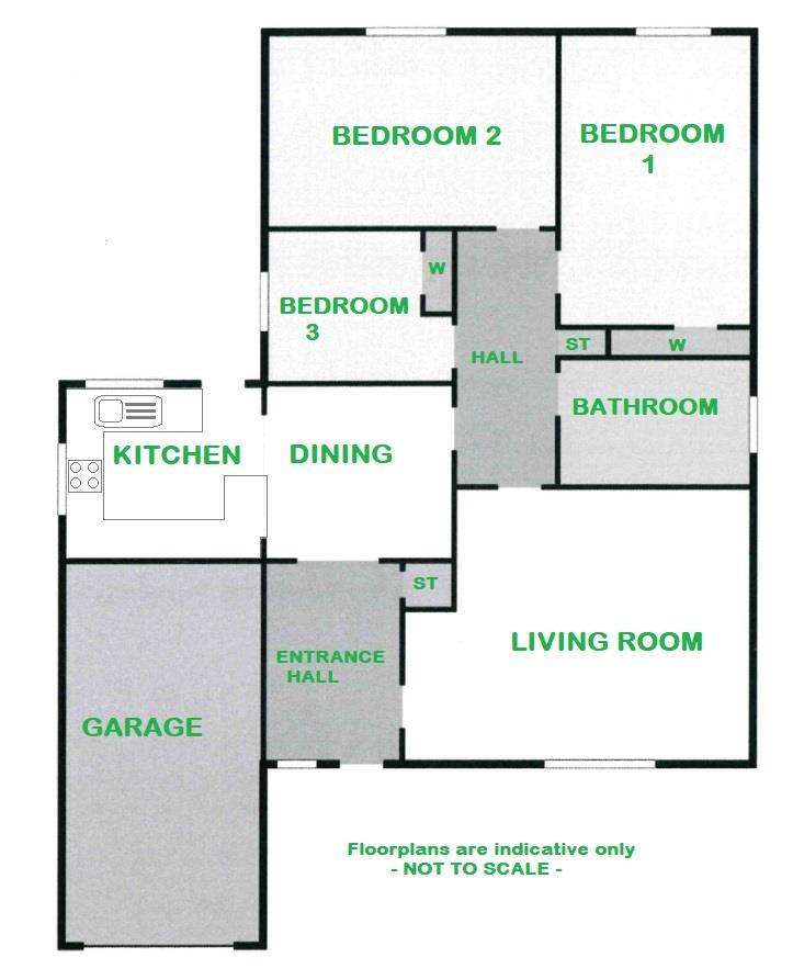 3 bedroom bungalow for sale - floorplan