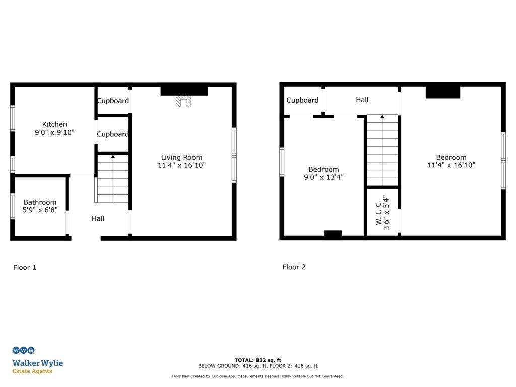 2 bedroom semi-detached house for sale - floorplan