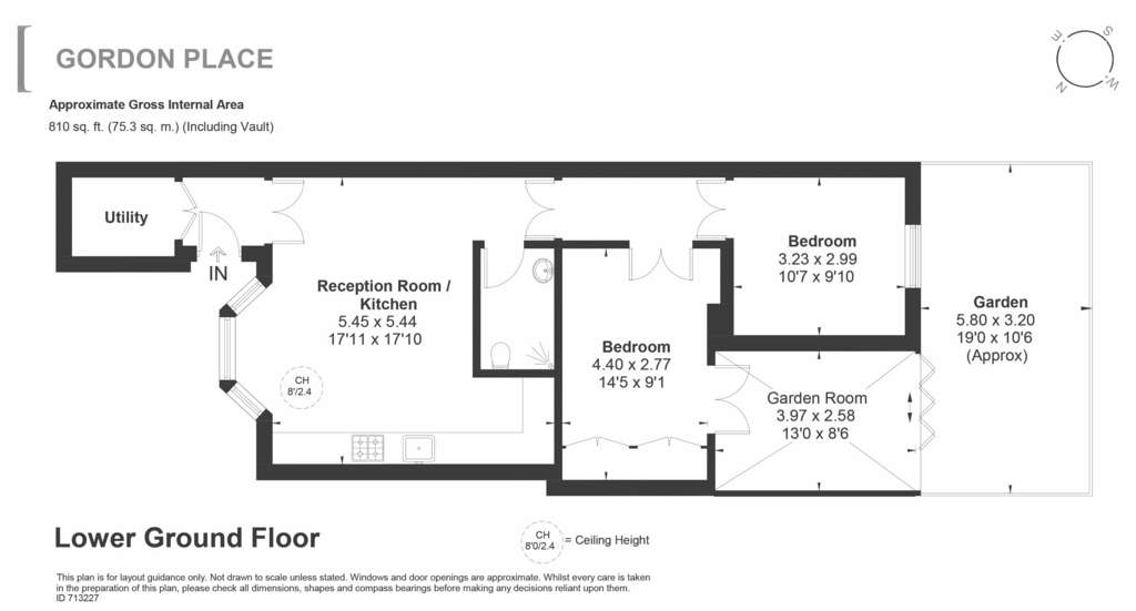 2 bedroom maisonette to rent - floorplan