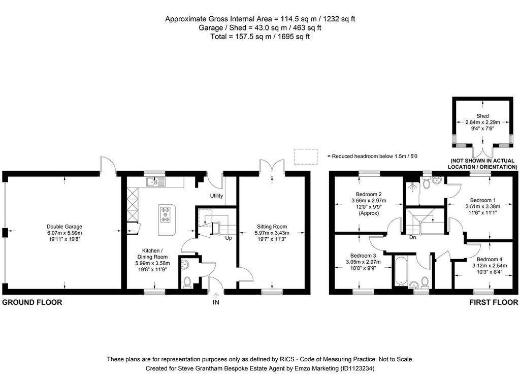 4 bedroom detached house for sale - floorplan