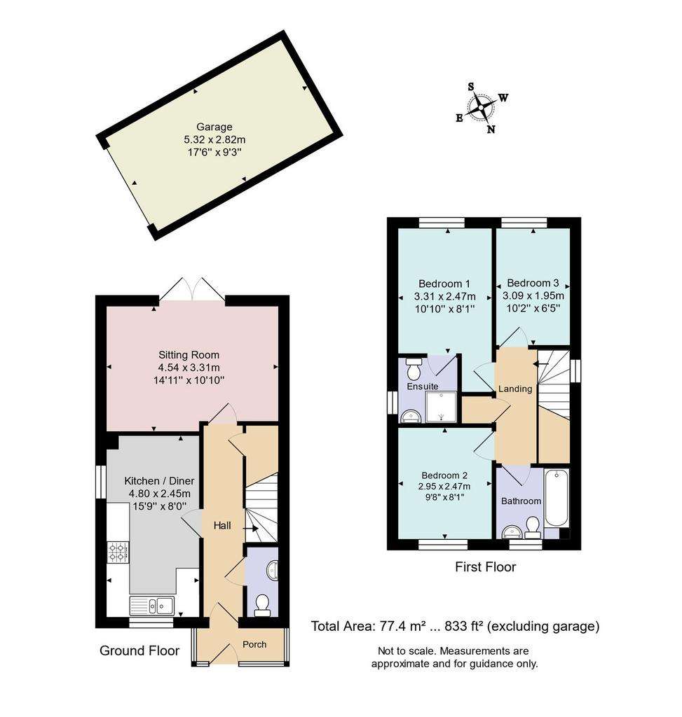 3 bedroom detached house for sale - floorplan