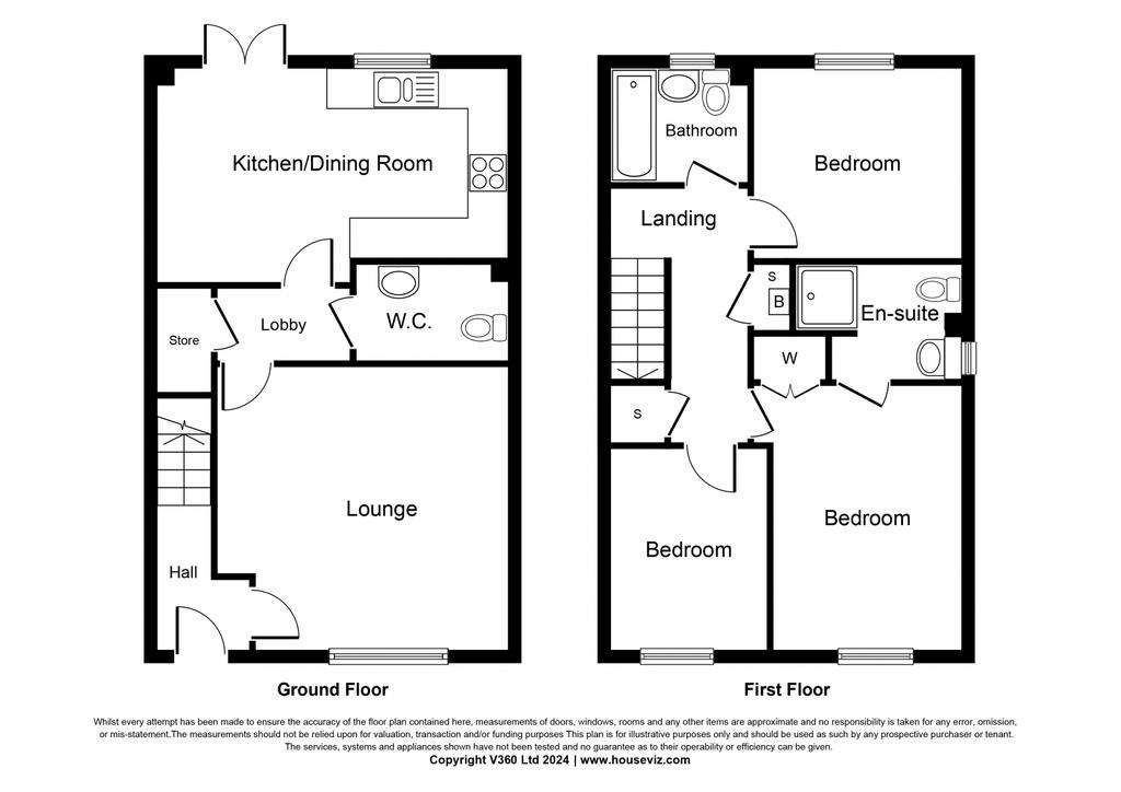 3 bedroom terraced house for sale - floorplan