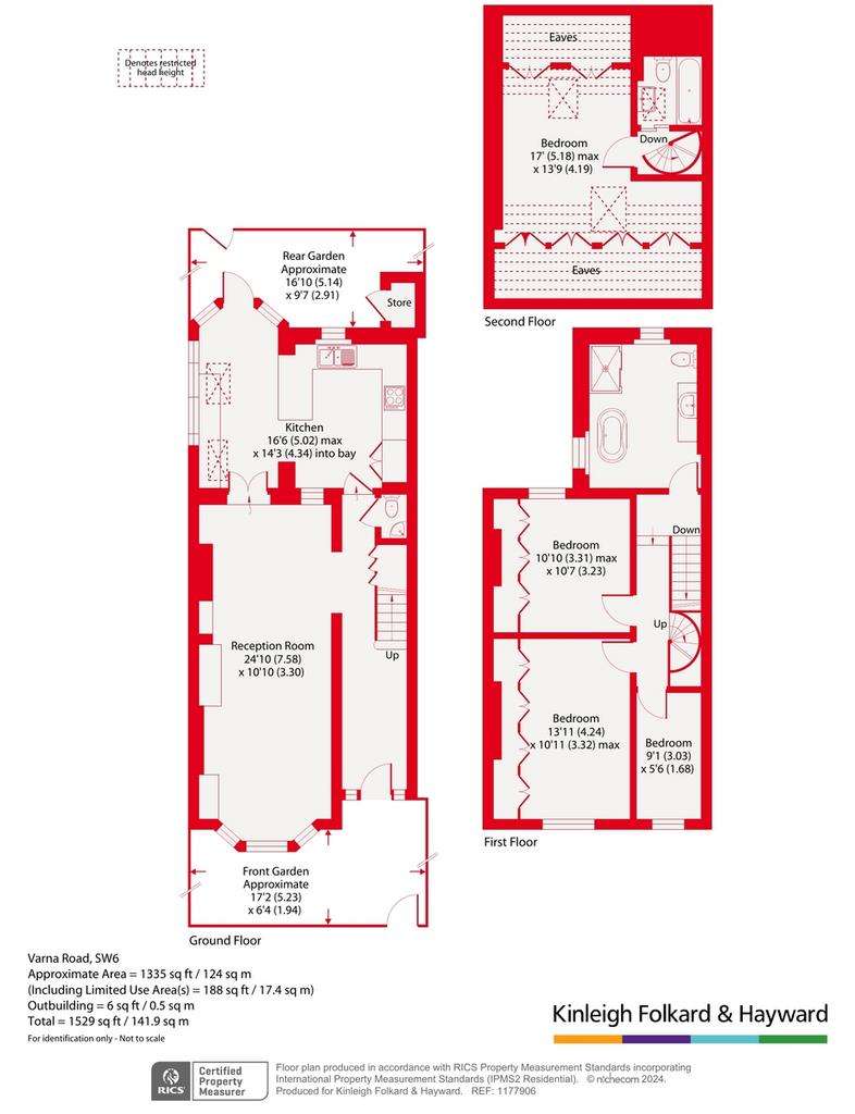 4 bedroom terraced house for sale - floorplan