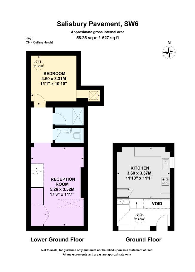 1 bedroom flat to rent - floorplan