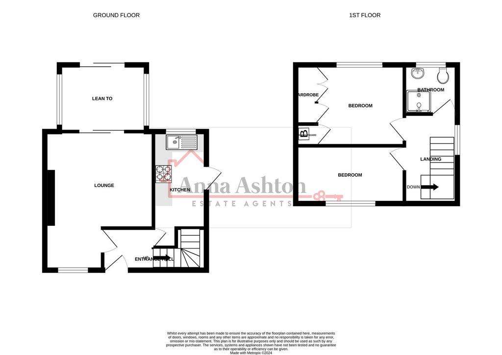 2 bedroom semi-detached house for sale - floorplan