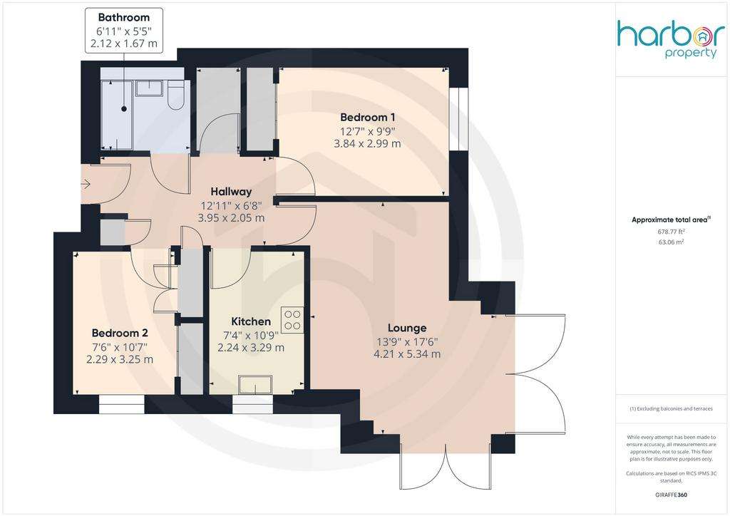 2 bedroom flat for sale - floorplan