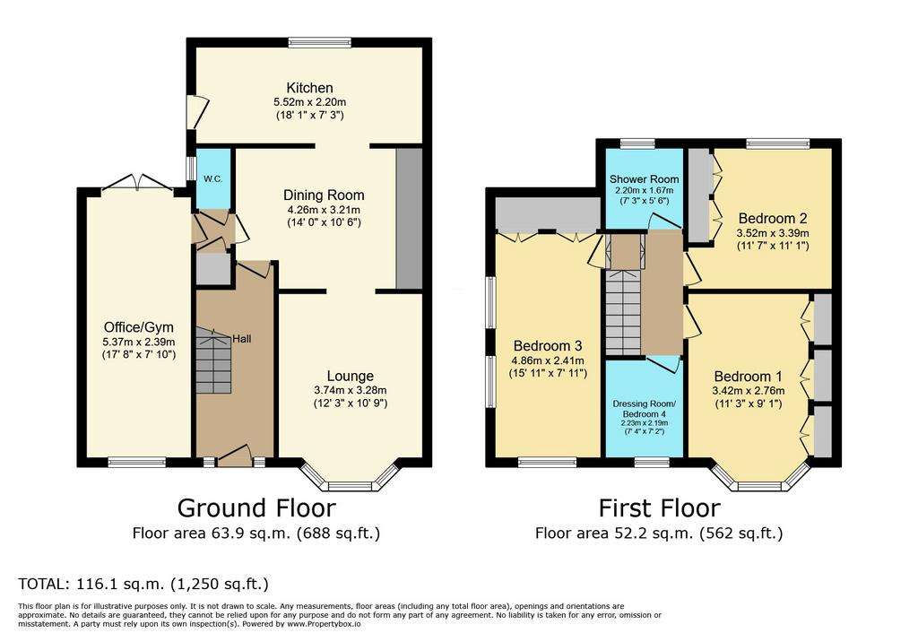 4 bedroom semi-detached house for sale - floorplan