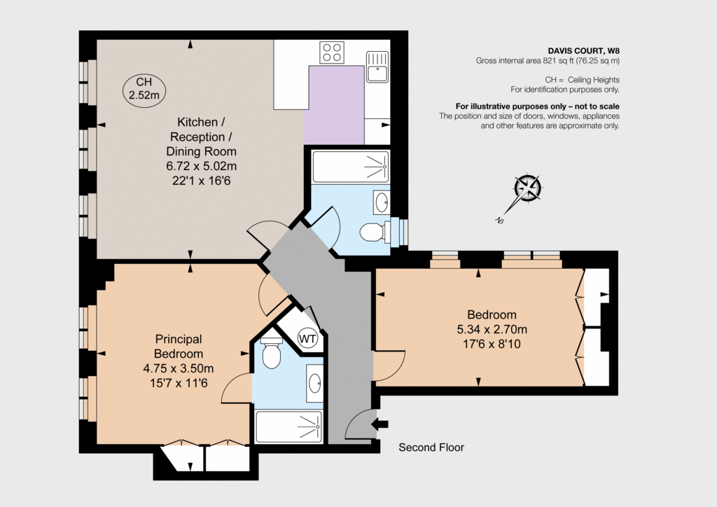 2 bedroom flat for sale - floorplan