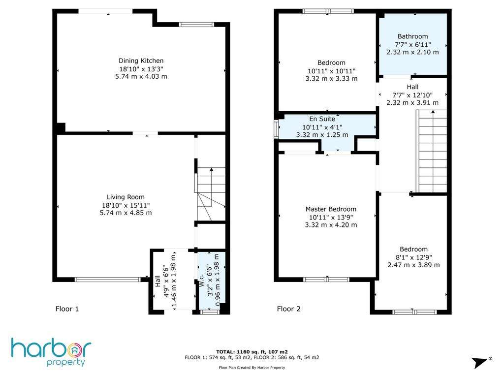 3 bedroom semi-detached house for sale - floorplan