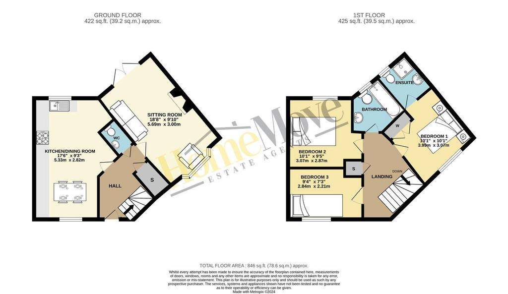 3 bedroom detached house for sale - floorplan