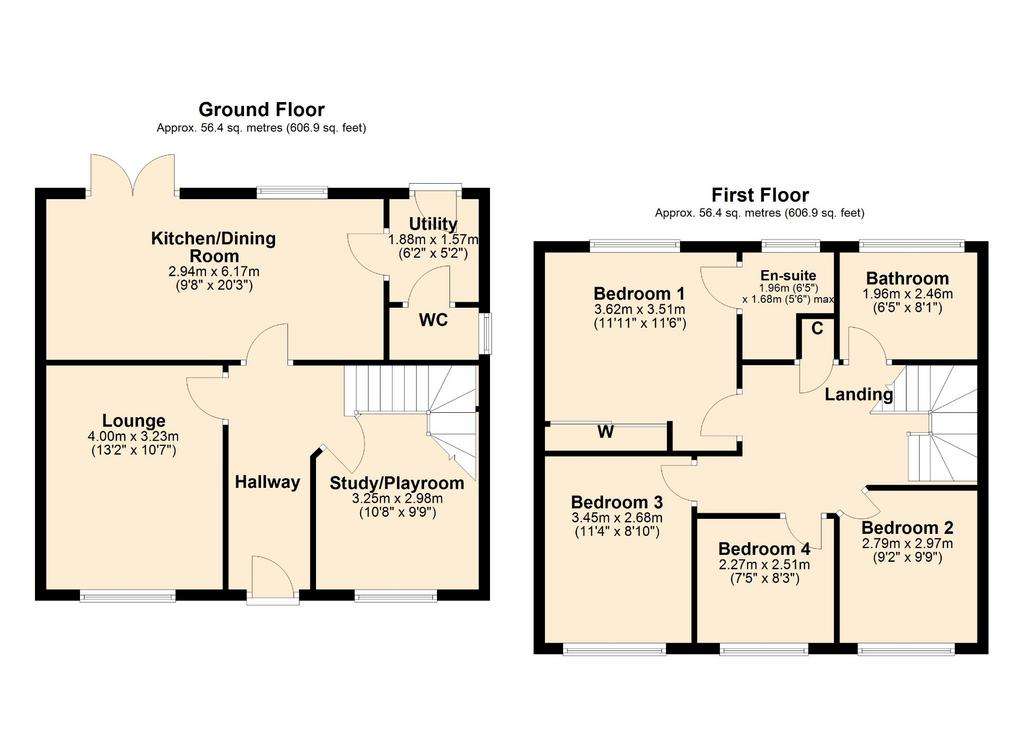 4 bedroom detached house for sale - floorplan