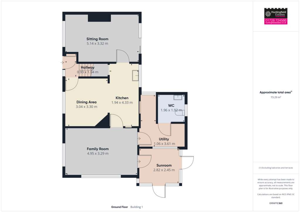 3 bedroom semi-detached house for sale - floorplan