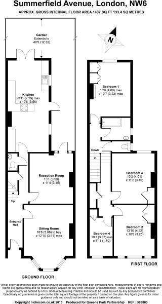 4 bedroom terraced house to rent - floorplan