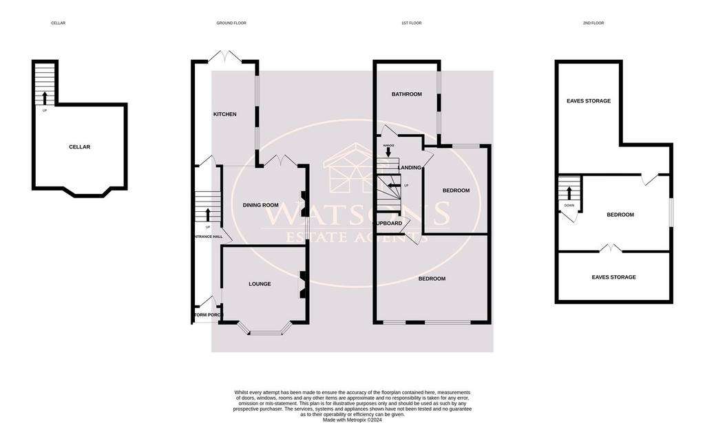 3 bedroom semi-detached house for sale - floorplan