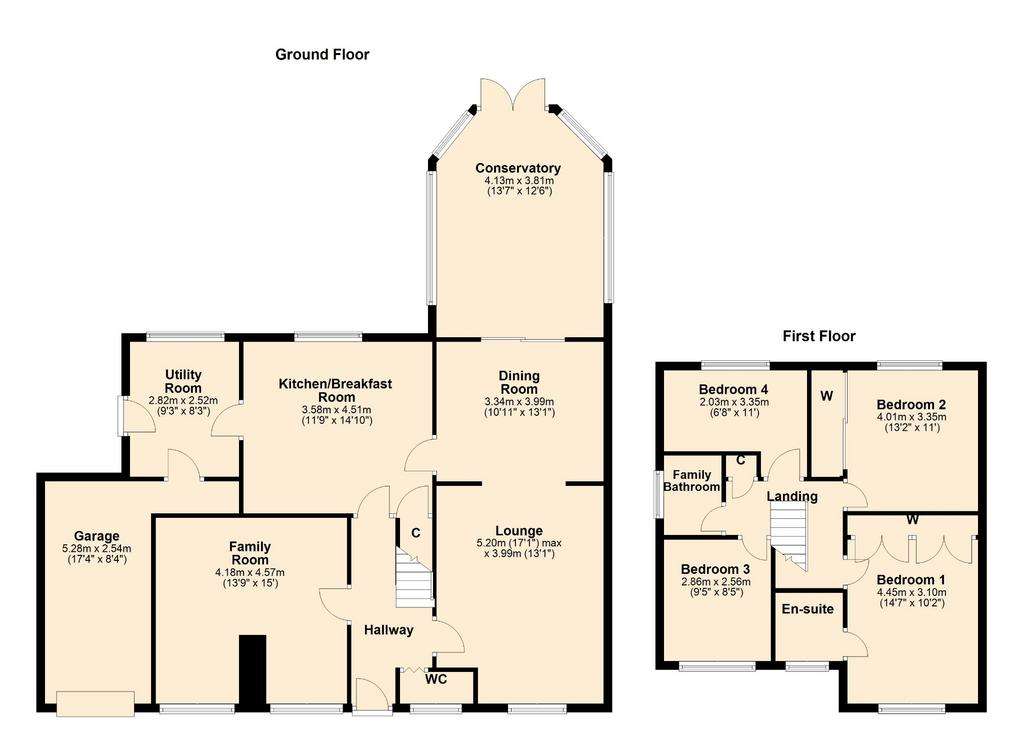 4 bedroom detached house for sale - floorplan