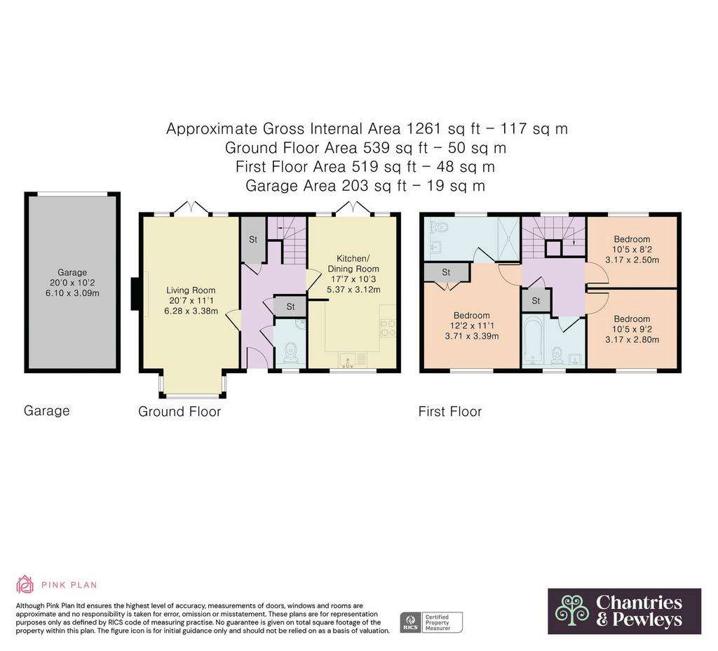 3 bedroom detached house for sale - floorplan